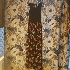 Crochet top maxi dress S